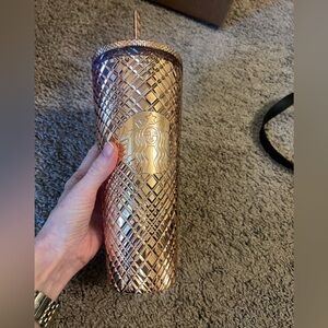 13 Starbucks Venti Tumbler rose gold, pink, hot pink gradient, pearl white green